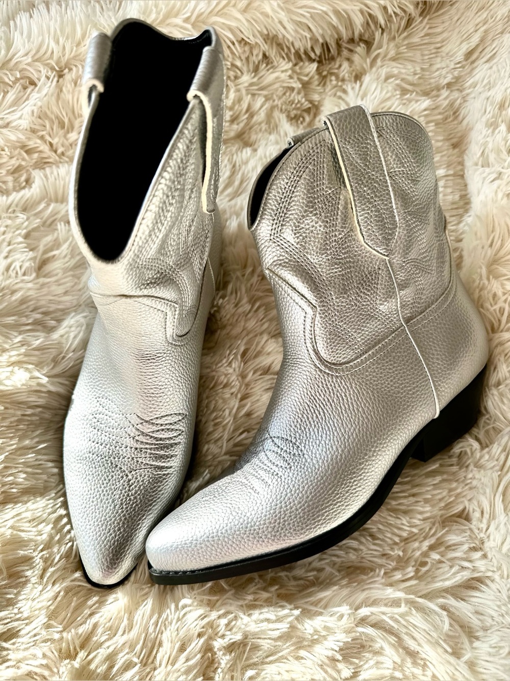 GUESS® Ginette boots in Silver